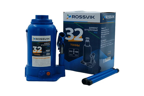 Домкрат бутылочный ROSSVIK V32, г/п 32,0т