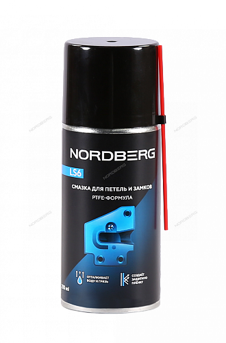 LS6-210 Смазка для петель и замков с PTFE LS6, аэрозоль, 210 мл