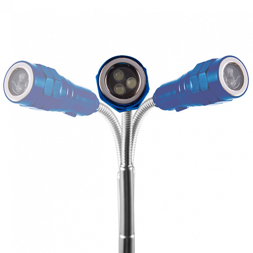 79833 Фонарь светодиодный телескопический 3 элемента 4ХLR44 магнит