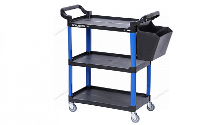 T31B Тележка инструментальная, 3 пластиковые полки, синяя