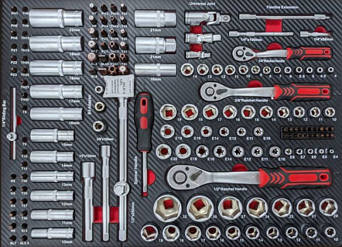 JX-07-334 Тележка инструментальная 7 ящиков, 334 предметов ТЕМП