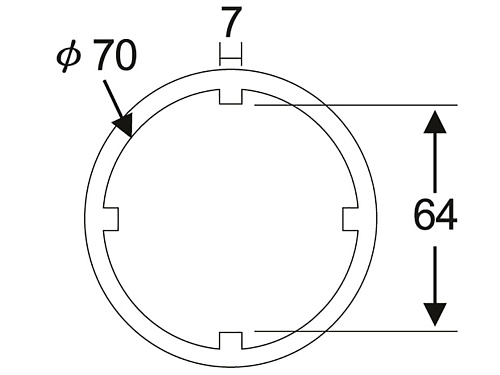 JTC-1207 Головка для гайки выходного вала трансмиссии 3/4&amp;quot; 64мм 4-гранная (SCANIA)