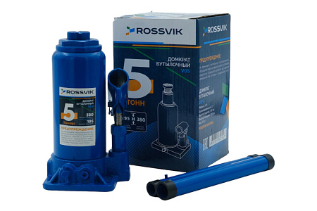 Домкрат бутылочный ROSSVIK V05, г/п 5,0т 