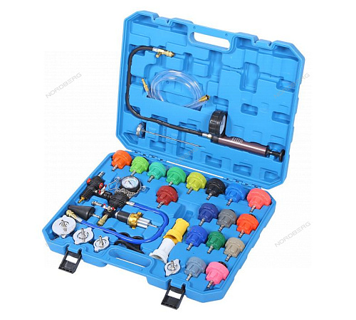 CM34K Набор для опрессовки и заправки системы охлаждения 34 предмета