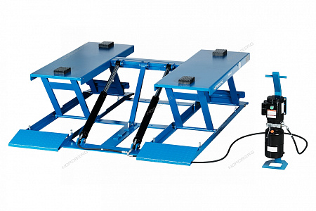 Подъемник ножничный 4.5 т,380 В, синий N633-4,5B