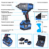 NE806K-1/2 Гайковерт аккумуляторный 1/2&amp;quot;, 21В, 1500 Нм с двумя 6A аккум. и зар. уст-вом, в кейсе