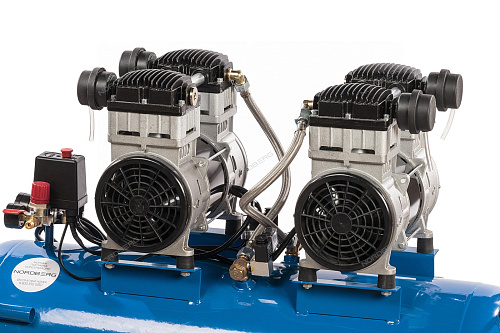 Компрессор безмасляный 220 В, ресивер 100 л, 400 л/мин. NCEO100/400