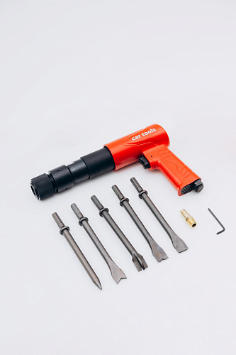 Пневмозубило Car tools SN1002 б/с с набором зубил, 5шт