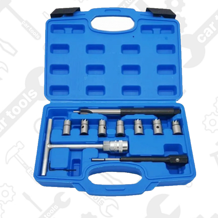 A-0814 Набор для очистки посадочных мест дизельных форсунок (11 пр.) Car tools