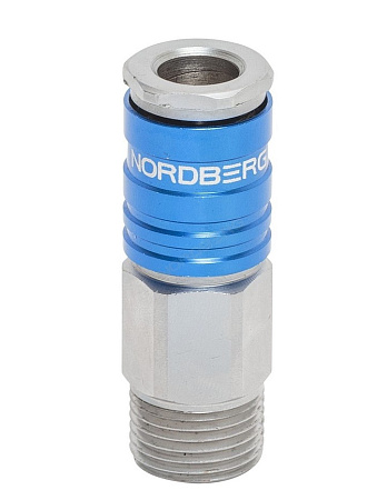 Разъем быстросъемный  - резьба M1/2"(син.) NPF24
