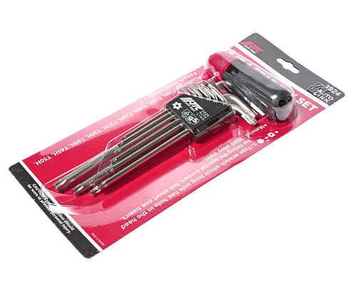 Набор Г-образных ключей TORX T10H-T50H JTC-3924