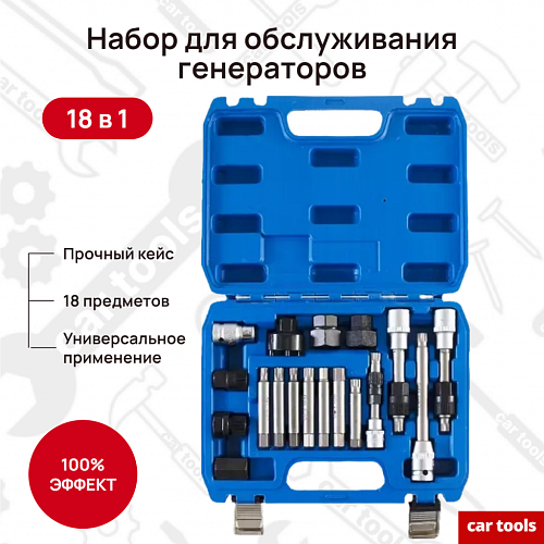 A-0813 Набор для обслуживания генераторов, 18пр. Car tools